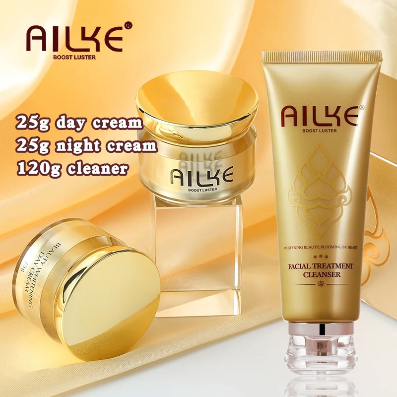 AILKE Glutathione Lightening Facial Cream – Brightening, Hydrating & Moisturizing Skincare Set