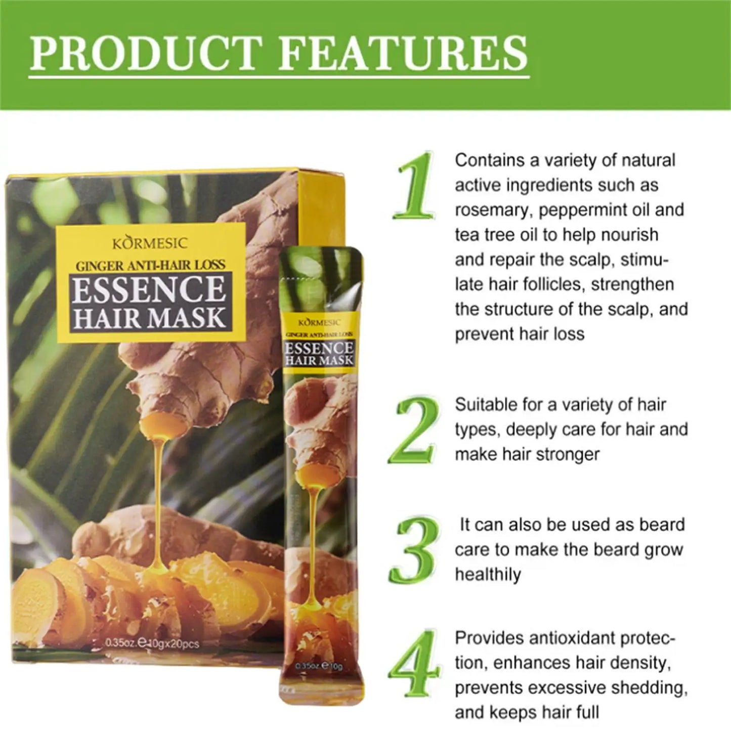 Fast Ginger Hair Growth Cream – Anti Hair Loss, Root Strengthening & Scalp Repair Serum
