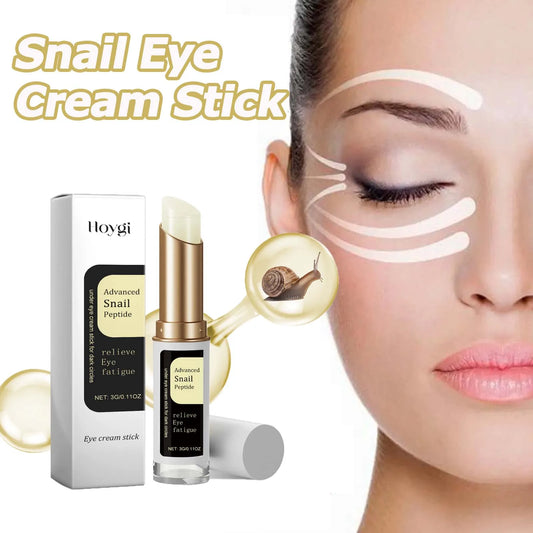 Snail Eye Cream Stick – Collagen Firming, Wrinkle & Fine Line Reducer, Dark Circles & Eye Bags Treatment, Hydrating & Anti-Puffiness