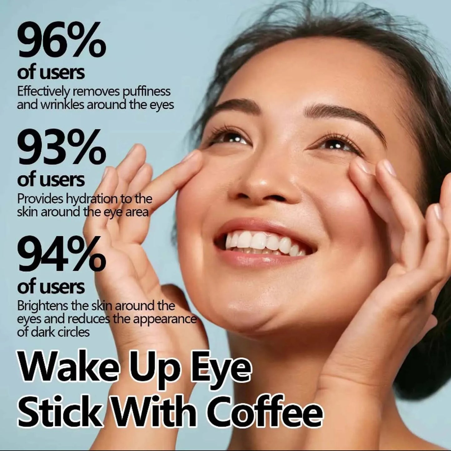 Snail Eye Cream Stick – Collagen Firming, Wrinkle & Fine Line Reducer, Dark Circles & Eye Bags Treatment, Hydrating & Anti-Puffiness