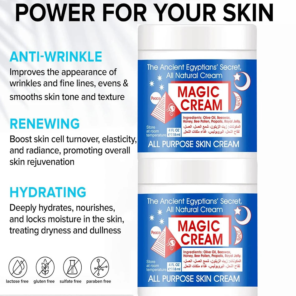 Set of 2 Facial Creams 118g – Anti-Aging, Wrinkle Remover, Moisturizing and Whitening