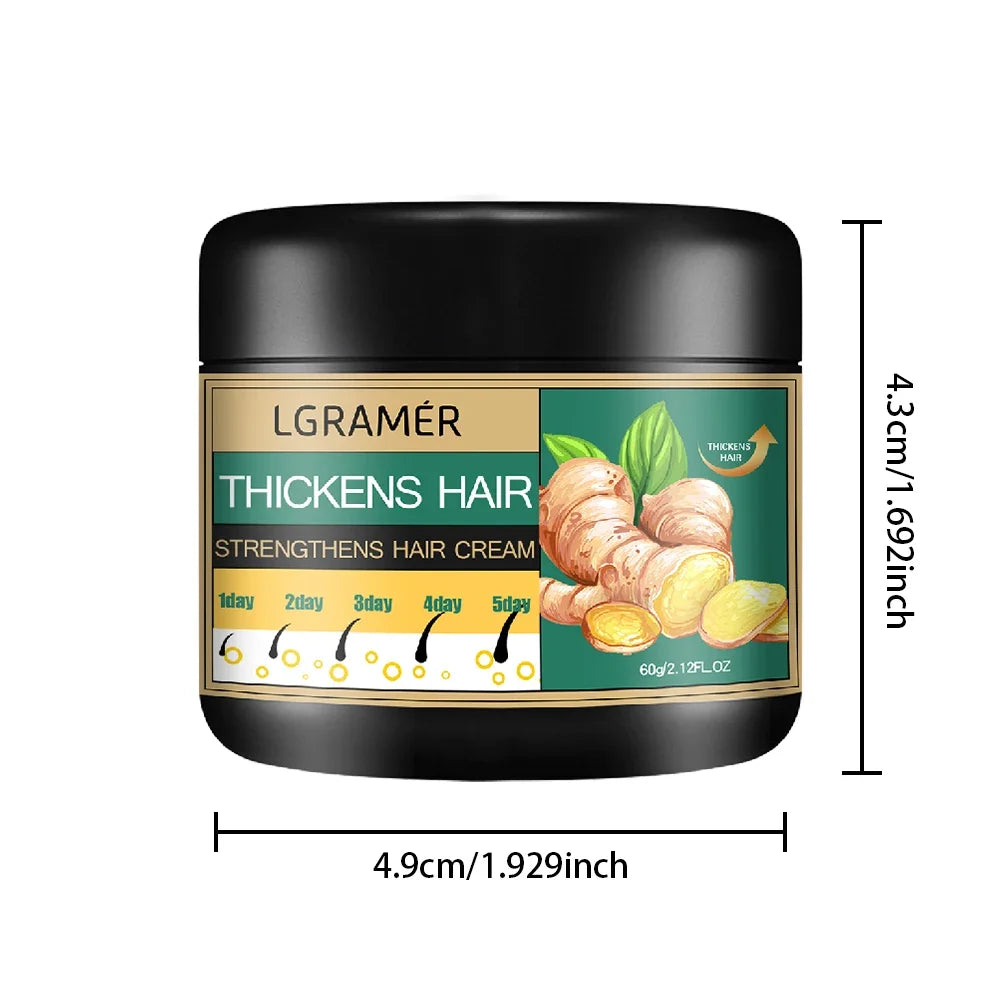 Ginger Hair Growth Cream – Alopecia Regrowth & Anti Hair Loss Treatment for Thicker, Stronger Hair