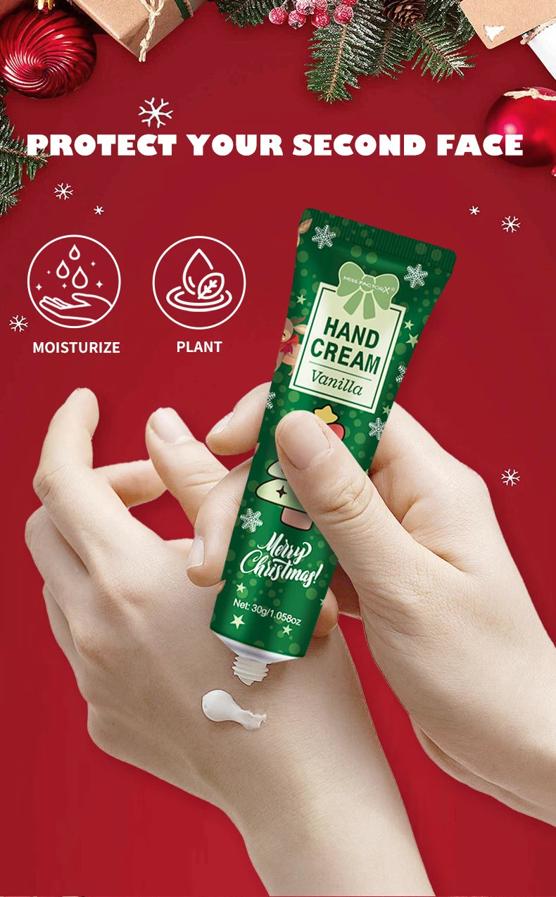Christmas Gift Hand Cream Set (5pcs, 30g Each) – Travel Size Moisturizer for Women